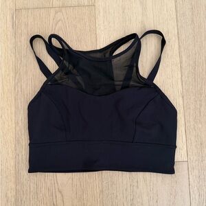Lululemon Athletica Black Mesh Sports Bra